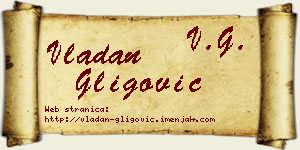 Vladan Gligović vizit kartica